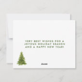 Merry kerstboomlakflAT Feestdagenkaart (Achterkant)