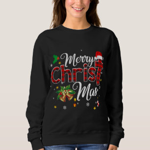 Merry kerstbuffalo Pset Red Christelijk Kruis Trui