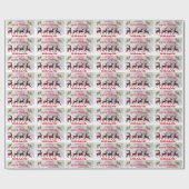 Merry Kerstbuffalo Pset Reindeers Cadeaupapier (Vlak)