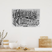 Merry kerstcadeau poster (Keuken)