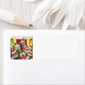 Merry kerstcadeaulabel voor feestdag etiket (Insitu)