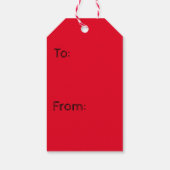 Merry kerstcadeaus Labels Snowman Cadeaulabel (Achterkant)