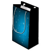 Merry kerstcadeautas klein cadeauzakje (Achterkant Gekanteld)