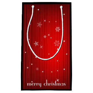 Merry kerstcadeautas klein cadeauzakje