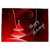 Merry kerstcadeautas large cadeautasje (Achterkant)