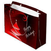 Merry kerstcadeautas large cadeautasje (Achterkant Gekanteld)