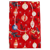 Merry kerstcadeautas medium cadeauzakje (Voorkant)