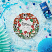Merry kerstcadeautjes papieren bordje (Feest)