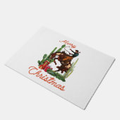 Merry Kerstcowboy Deurmat (Schuin)