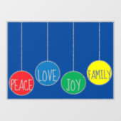 Merry Kerstdecos Window Cling Raamsticker (Vel)