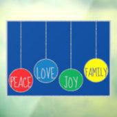 Merry Kerstdecos Window Cling Raamsticker (Vel 3)