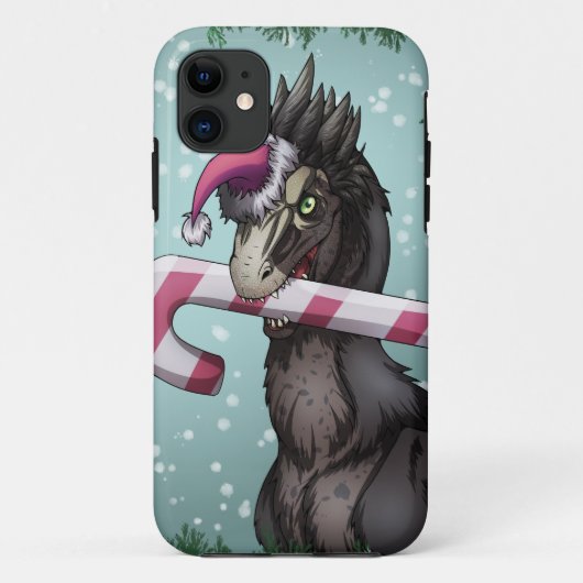 Merry Kerstdinosaur Case-Mate iPhone Case (Achterkant)