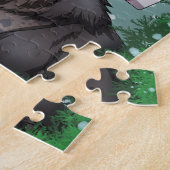 Merry Kerstdinosaur Legpuzzel (Zijkant)