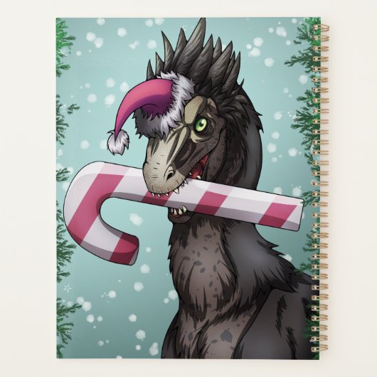 Merry Kerstdinosaur Planner (Achterkant)
