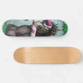 Merry Kerstdinosaur Skateboard (Horizontaal)
