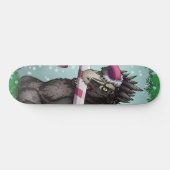 Merry Kerstdinosaur Skateboard (Horizontaal)