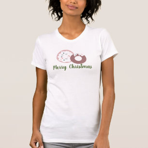 Merry kerstdonuts Frosted Sprinkles T-shirt