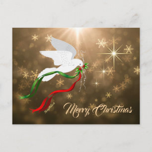 Merry Kerstdove Briefkaart