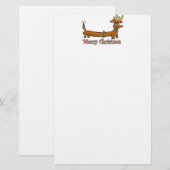 Merry Kerstdoxie Briefpapier (Voorkant / Achterkant)