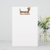 Merry Kerstdoxie Briefpapier (Staand voorkant)