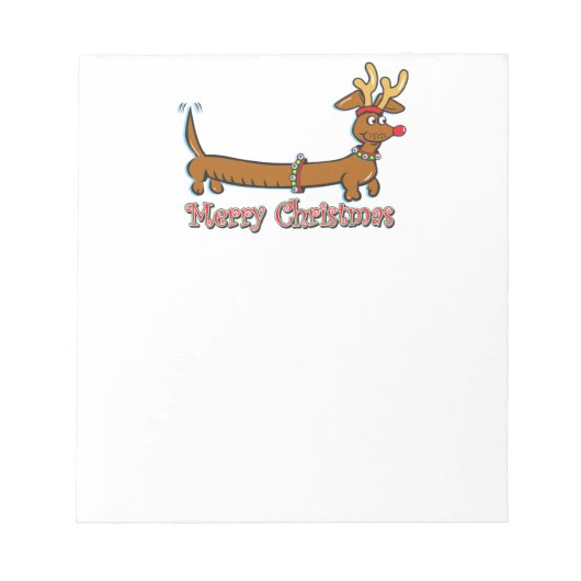 Merry Kerstdoxie Notitieblok (Voorkant)