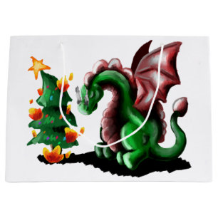 Merry Kerstdragon Groot Cadeauzakje