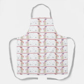 Merry Kerstfeestay Snowman Pattern Schort (Voorkant)