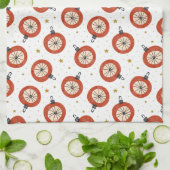 Merry Kerstfeestdagen, keukenhanddoeken (Gevouwen)