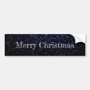 Merry-kerstfeestjes stofontwerp bumpersticker