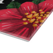 Merry KerstFloral Snijplank (Hoek)