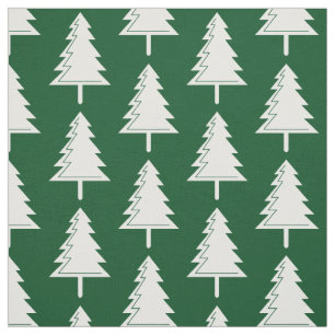 Merry KerstForest Woodland Pattern Stof