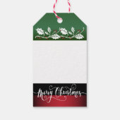 Merry kerstfoto cadeaulabel (Achterkant)