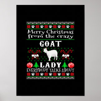 Merry Kerstgeit Lady Ugly Gift Poster