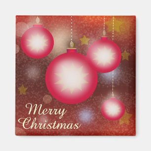 Merry Kerstggloed Ornaments Magneet