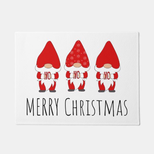 Merry Kerstgnomen Deurmat (Voorkant)