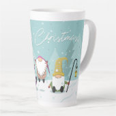 Merry Kerstgnomen Latte Mok (Rechterhoek)