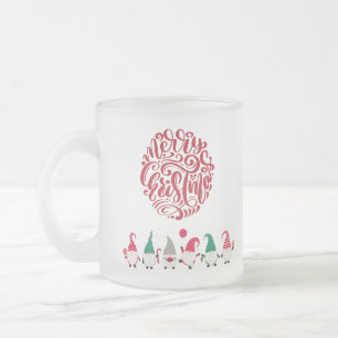 Merry kerstgnomen matglas koffiemok