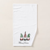 Merry Kerstgnomen Red Bad Handdoek (Handdoek)