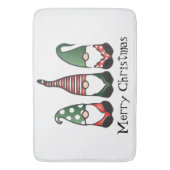 Merry Kerstgnomen Red Green Badmat (Voorkant Verticaal)