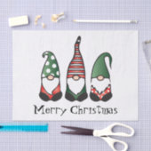 Merry Kerstgnomen Red Green Tissuepapier (Craft)