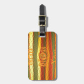 Merry KerstGod zegene Uw Colour Design Bagagelabel (Voorkant verticaal)