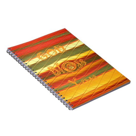 Merry KerstGod zegene Uw Colour Design Notitieboek (Rechterzijde)