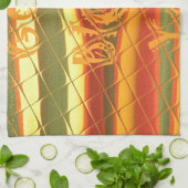 Merry KerstGod zegene Uw Colour Design Theedoek (Gevouwen)