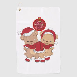 Merry KerstGolf Towel Golfhanddoek