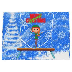 Merry Kerstgymnast Elf Groot Cadeauzakje