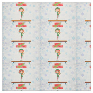 Merry Kerstgymnast Elf Stof