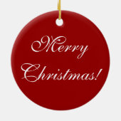 Merry KerstHolly Ornament (Achterkant)