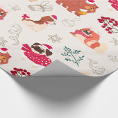 Merry Kersthonden Cadeaupapier (Hoek)