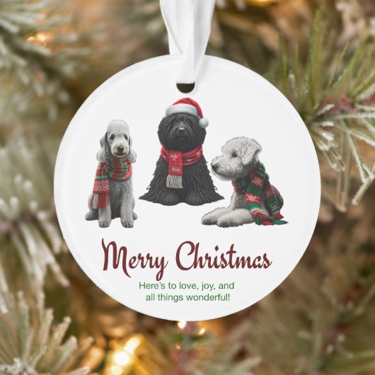 Merry Kersthonden Ornament (Boom)