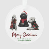 Merry Kersthonden Ornament (voorkant)